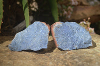 Natural Rough Dumortierite Pieces  x 12 From Mozambique