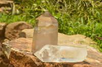 Polished Beautiful Bright Clear Quartz Points  x 2 From Madagascar - TopRock