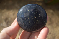 Polished  Blue Lazulite Palm Stones  x 12 From Madagascar