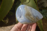 Polished Blue Lace Agate Free Forms  x 3 From Nsanje, Malawi