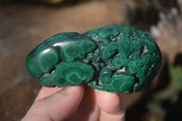 Polished Flower Malachite Free Forms  x 12 From Congo - Toprock Gemstones and Minerals 