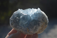 Natural Blue Celestite Crystal Specimens  x 3 From Madagascar - Toprock Gemstones and Minerals 