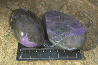 Polished Stichtite & Serpentine Free Forms With Silky Purple Threads  x 6 From Barberton, South Africa - Toprock Gemstones and Minerals 