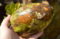 Polished Green Opal Standing Free Form  x 1 From Antsirabe, Madagascar - TopRock