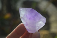 Polished Window Amethyst Points  x 12 From Ankazobe, Madagascar