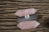 Polished Gemmy Double Terminated Rose Quartz Points x 12 From Ambatondrazaka, Madagascar - TopRock