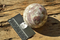 Polished Pink Tourmaline Rubellite Spheres x 3 From Madagascar - TopRock