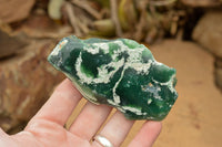 Natural One Side Polished Green Chrome Chrysoprase Slices  x 6 From Zimbabwe - TopRock