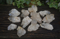 Natural Cascading Clear Quartz Crystals  x 12 From Luena, Congo - Toprock Gemstones and Minerals 