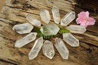 Polished Double Terminated Semi Optic Quartz Crystals  x 12 From Madagascar - TopRock