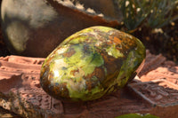 Polished Green Opal Standing Free Form  x 1 From Antsirabe, Madagascar - TopRock