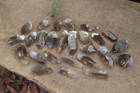 Natural Clear Smokey Quartz Crystals x 35 From Malawi