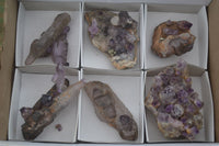 Polished Conglomerate Amethyst Clusters (Man Made) x 6 From Chiredzi, Zimbabwe - TopRock