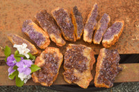 Natural Dark "Amethystos" Amethyst Clusters  x 15 From Kwaggafontein, South Africa - TopRock