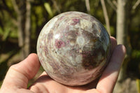 Polished Pink Tourmaline Rubellite Spheres x 3 From Madagascar - TopRock