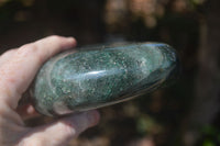 Polished Emerald Fuchsite Quartz Standing Free Forms  x 2 From Madagascar - Toprock Gemstones and Minerals 