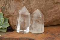 Polished Clear Quartz Crystal Points x 6 From Madagascar - TopRock