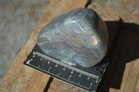 Polished Rare Purple Flash Labradorite Standing Free Forms  x 2 From Tulear, Madagascar - Toprock Gemstones and Minerals 