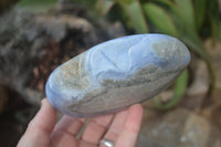 Polished Blue Lace Agate Free Forms  x 3 From Nsanje, Malawi