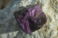 Natural Metallic Purpurite Cobbed Specimens  x 12 From Erongo, Namibia - Toprock Gemstones and Minerals 