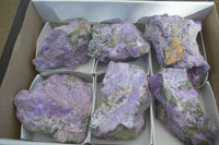 Natural Rough Stichtite Cobbed Specimens x 6 From Barberton, South Africa