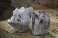 Natural Sugar Amethyst Clusters  x 3 From Zambia