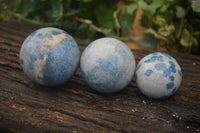 Polished Blue Spinel Quartz Spheres  x 6 From Madagascar - Toprock Gemstones and Minerals 