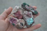 Natural Mixed Salrose & Chrysocolla Dolomite Specimens  x 24 From Kakanda, Congo - TopRock