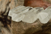 Polished Double Terminated Semi Optic Quartz Crystals  x 12 From Madagascar - TopRock