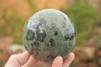 Polished Stromatolite / Kambamba Jasper Spheres  x 2 From Mahajanga, Madagascar - TopRock