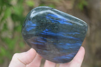 Polished Labradorite Standing Free Forms With Purple & Blue Flash  x 2 From Tulear, Madagascar - Toprock Gemstones and Minerals 