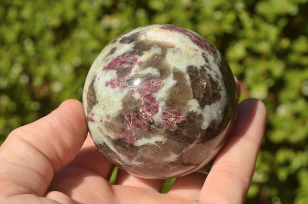 Polished Pink Tourmaline Rubellite Spheres x 3 From Madagascar - TopRock