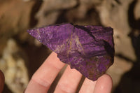 Natural Metallic Purpurite Cobbed Specimens x 12 From Erongo, Namibia