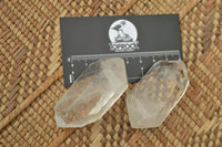 Polished Double Terminated Semi Optic Quartz Crystals  x 12 From Madagascar - TopRock