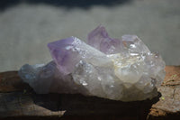 Natural Jacaranda Amethyst Clusters  x 3 From Mumbwa, Zambia - Toprock Gemstones and Minerals 