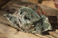 Natural Drusy Coated Ball Malachite On Dolomite Specimens  x 2 From Likasi, Congo