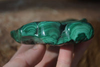 Polished Malachite Free Forms x 3 From Kolwezi, Congo