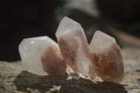 Natural Pink Pineapple Quartz Crystals  x 20 From Madagascar