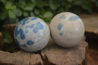 Polished Blue Spinel Quartz Spheres  x 6 From Madagascar - Toprock Gemstones and Minerals 