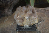 Natural Cascading White Phantom Smokey Quartz Clusters  x 2 From Luena, Congo - Toprock Gemstones and Minerals 