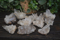 Natural Mixed Selection Of Quartz Clusters  x 12 From Madagascar