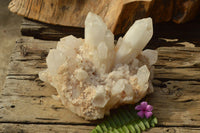 Natural Large Milky White Quartz Cluster With Clean Intact Crystals  x 1 From Madagascar - TopRock