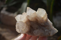 Natural Cascading Smokey Quartz Clusters x 3 From Luena, Congo