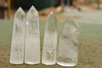 Polished Clear Quartz Crystal Points x 6 From Madagascar - TopRock