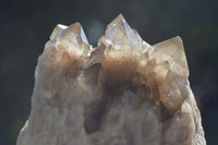 Natural Cascading White Phantom Smokey Quartz Clusters  x 2 From Luena, Congo - Toprock Gemstones and Minerals 