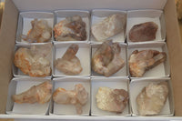 Natural Hematoid Quartz Crystals x 12 From Karoi, Zimbabwe