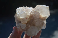 Natural Cascading White Phantom Smokey Quartz Clusters  x 3 From Luena, Congo - Toprock Gemstones and Minerals 