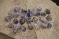 Natural Small Smokey Amethyst Crystals  x 35 From Chiredzi, Zimbabwe - Toprock Gemstones and Minerals 