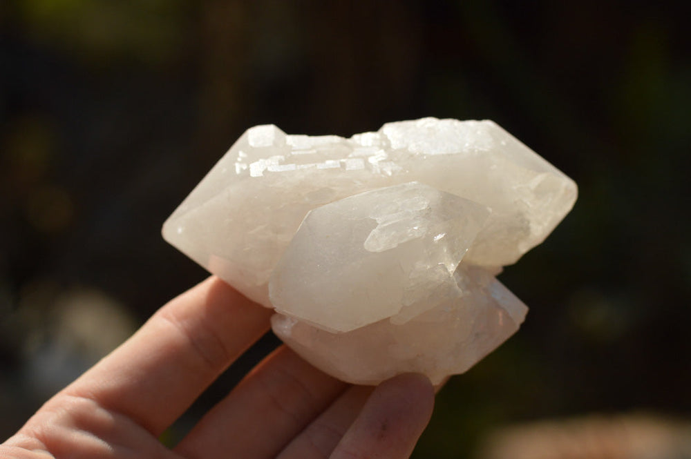 White Chalcedony Self-Standing Mushroom Carving from Madagascar 2024