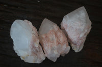 Natural Pink Pineapple Quartz Crystals  x 20 From Madagascar